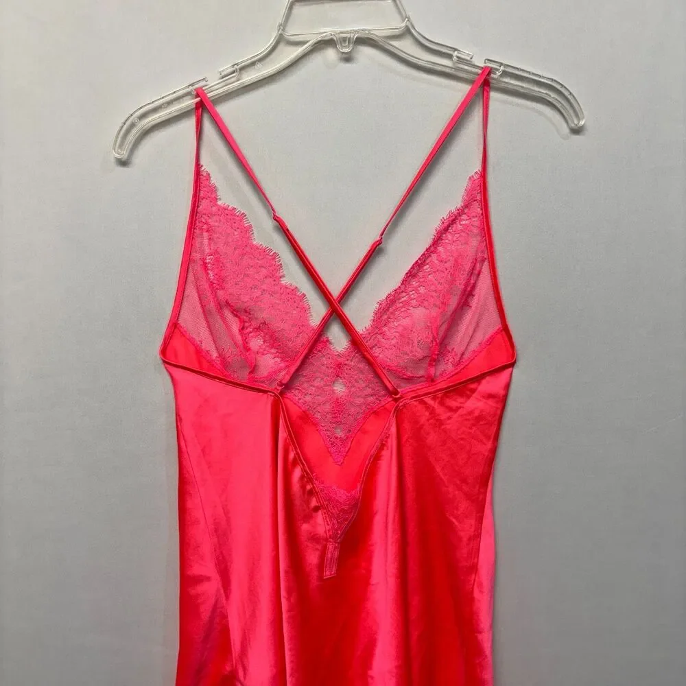 Victoria's Secret Women Babydoll Lace Slip Dress Size Small Lingerie M298 -19